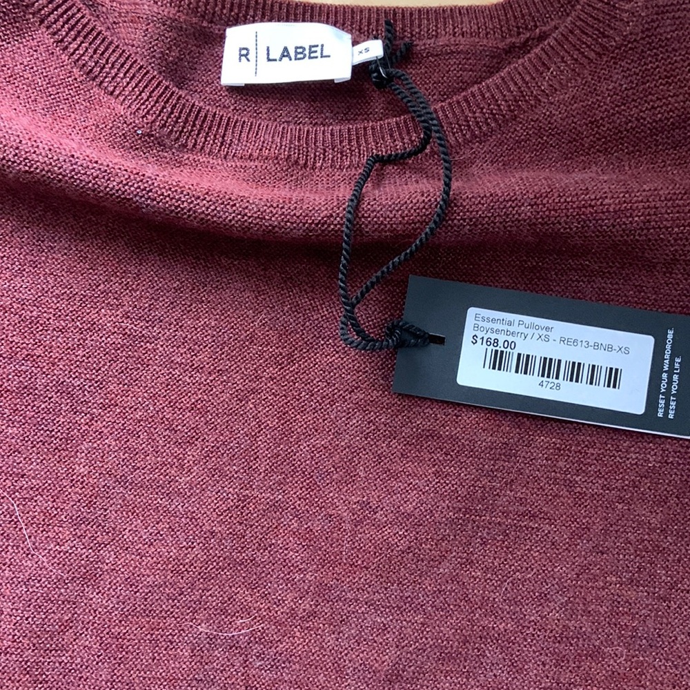 Brand new- with tags, essential pullover